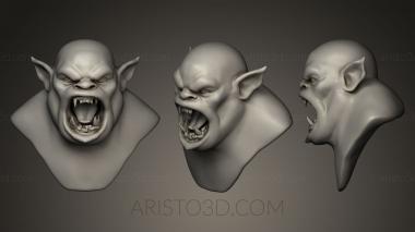 Busts of heroes and monsters (BUSTH_0251) 3D model for CNC machine